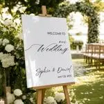 Modern Typography Wedding Sign 4