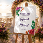 Garden Floral Wedding Sign 3
