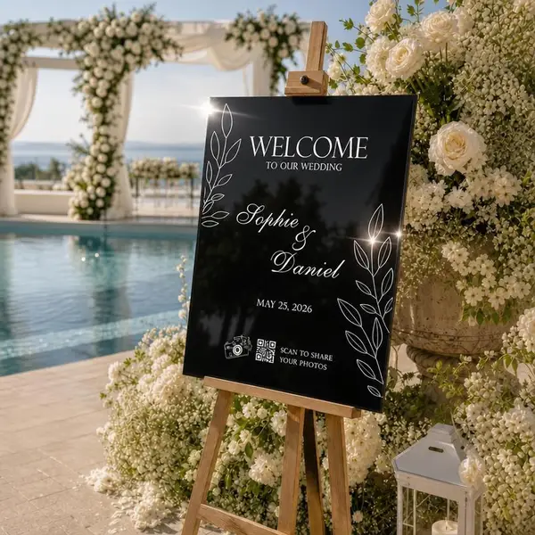 QR Code Wedding Welcome Sign 5