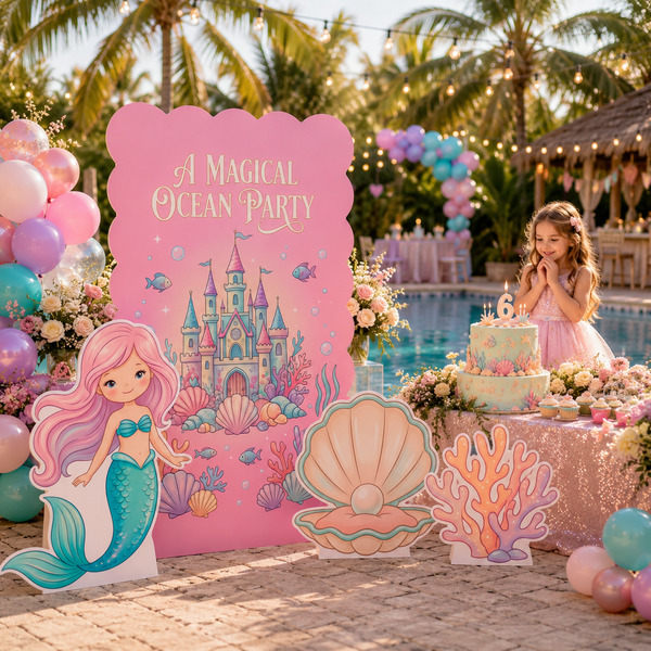 Magical Ocean Party Backdrop Set 8