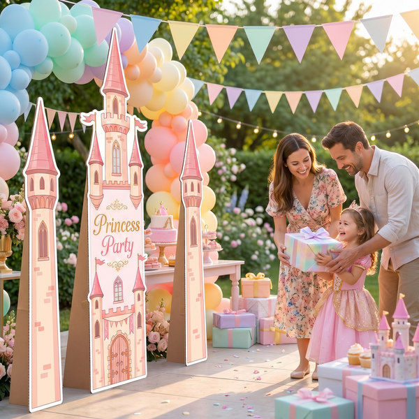 Princess Party Castle Backdrop Set 4