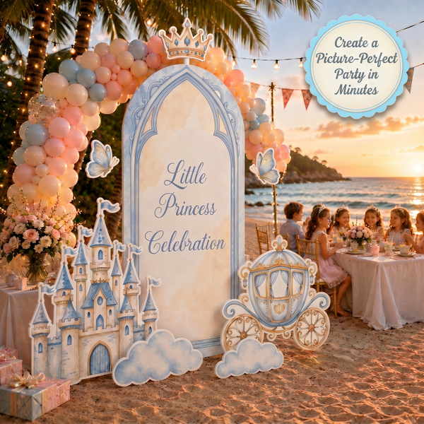 Little Princess Celebration Backdrop Set 4