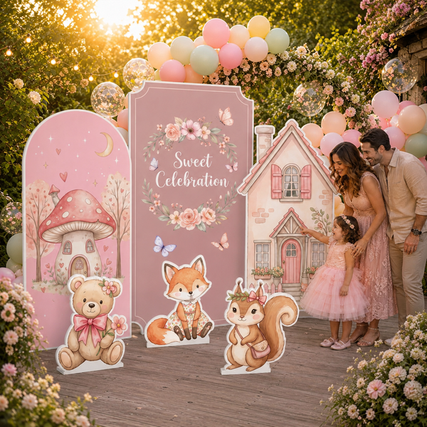 Sweet Celebration Woodland Backdrop Set