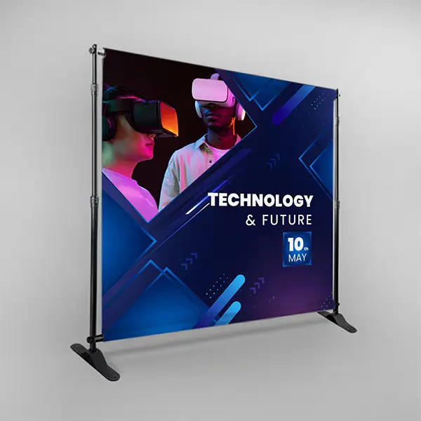 Custom Banner Stand Design Example