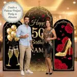 Personalized Happy 50th Birthday Backdrop Set 7