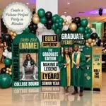 Personalized Graduation Backdrop Set with Photo 6