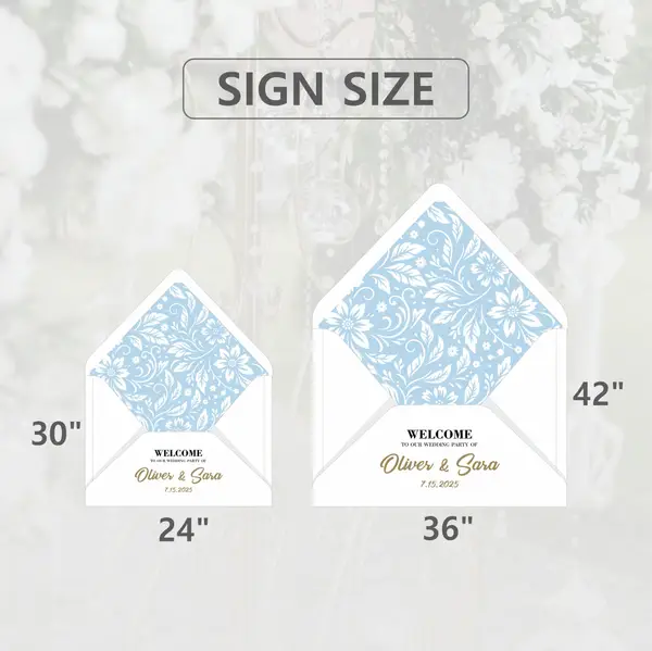 Signature Envelope Welcome Sign 7