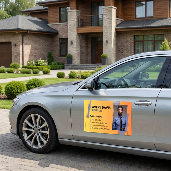 Custom Realtor Magnet for Car Promotion