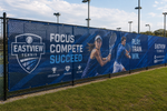Custom outdoor mesh banner for sports event – large format mesh fence banner