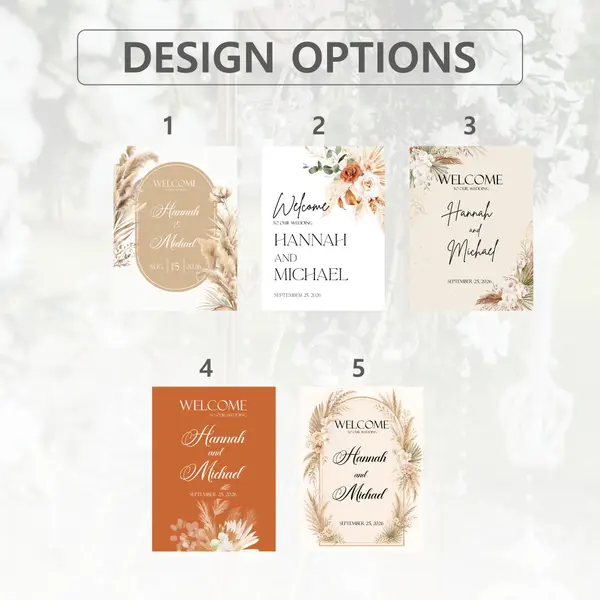 Boho Terracotta Wedding Sign 7