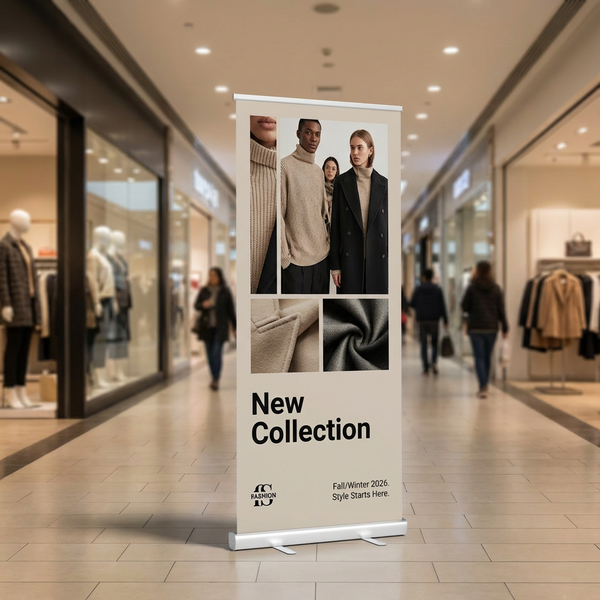 Retractable banner stand for conference – custom pull up banner display for event