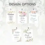 Watercolor Floral Wedding Sign 7