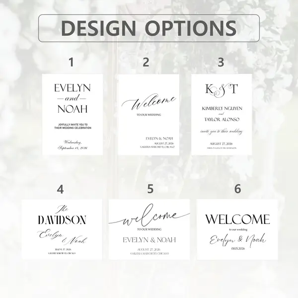 Classic Traditional Wedding Sign 8