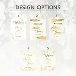 Gold Foil Elegant Wedding Sign 8