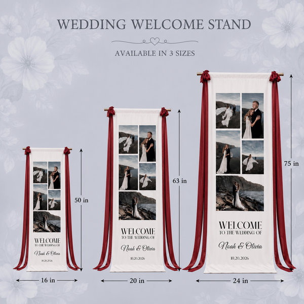 Photo Fabric Wedding Sign 6