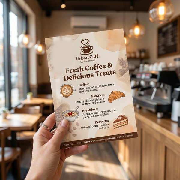 Coffee Shop Flyers – Custom Business Flyer Printing