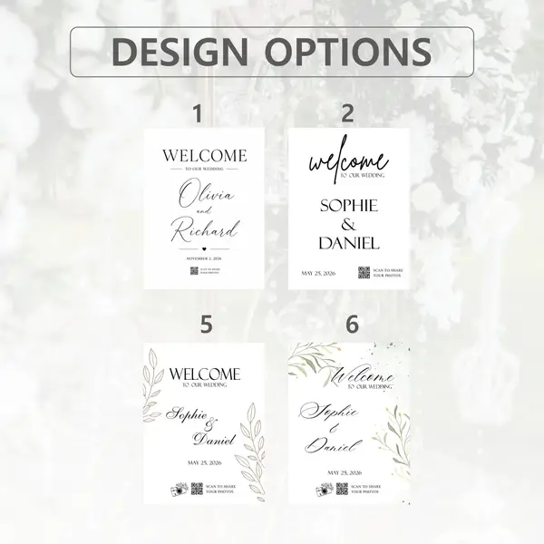 QR Code Wedding Welcome Sign 7