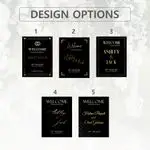 Black & Gold Luxury Wedding Sign 6