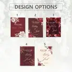 Burgundy Wedding Welcome Sign 7