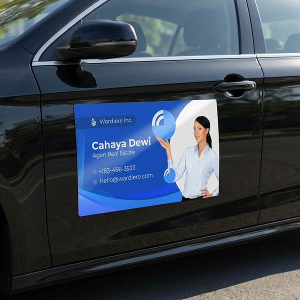 Real Estate Car Magnet on Back of Vehicle