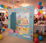 Custom 3D Magazine Booth 7.5 x 7.5 x 3 ft 4