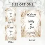 Pampas Boho Wedding Sign 6