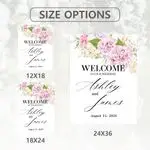 Watercolor Floral Wedding Sign 6