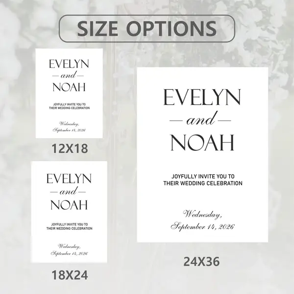 Classic Traditional Wedding Sign 6