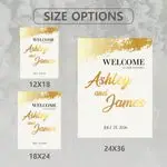 Gold Foil Elegant Wedding Sign 6