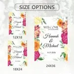 Garden Floral Wedding Sign 5