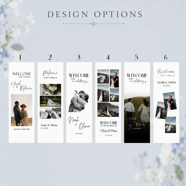 Photo Fabric Wedding Sign 7