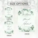 Greenery Eucalyptus Wedding Sign 1