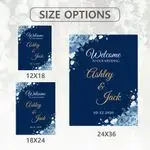 Navy & Gold Wedding Welcome Sign 4
