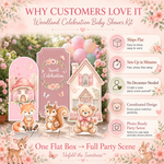 Sweet Celebration Woodland Backdrop Set 4