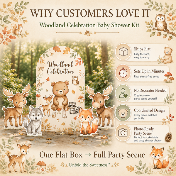Woodland Celebration Backdrop Set 4