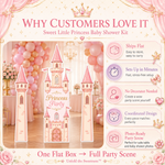 Princess Party Castle Backdrop Set 9