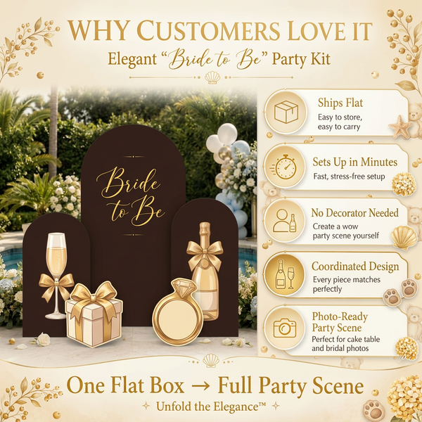 Bride to Be Backdrop Set 4