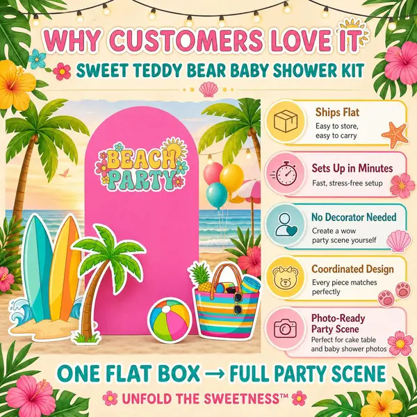 Beach Party Backdrop Set 5