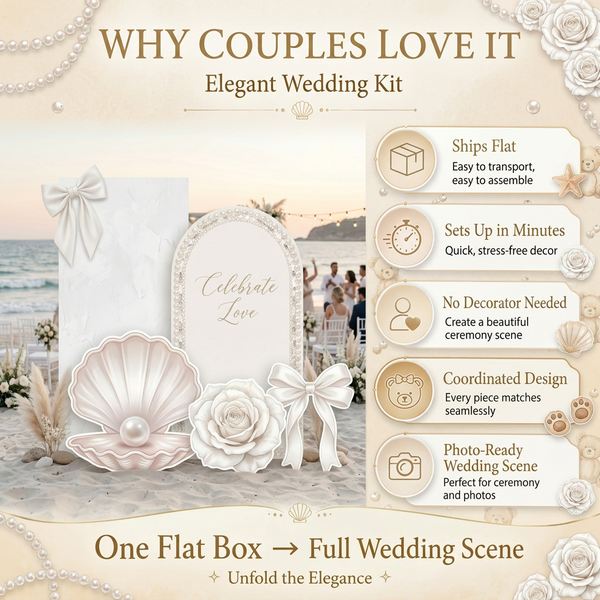 Pearl & Rose Wedding Backdrop Set 4