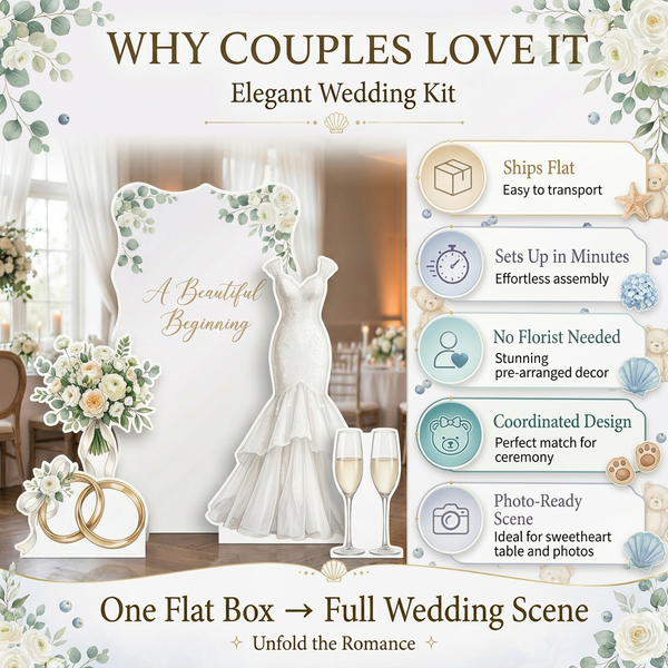 Beautiful Beginning Wedding Backdrop Set 4