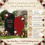 Forever Begins Wedding Backdrop Set 4