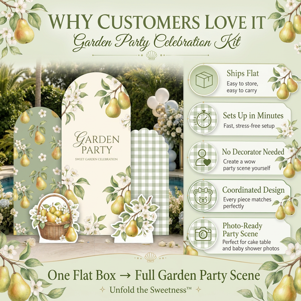 Garden Party Pear Backdrop Set 5
