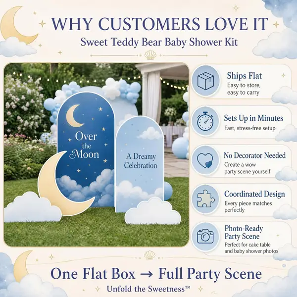 Over the Moon Backdrop Set 4