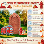 Fire Dept Birthday Backdrop Set 5