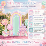 Candyland Rainbow Backdrop Set 5