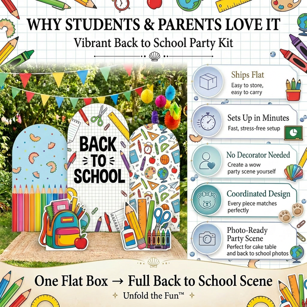 Back to School Backdrop Set 5
