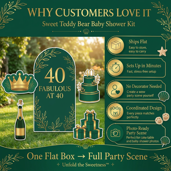 Fabulous at 40 Birthday Backdrop Set 5