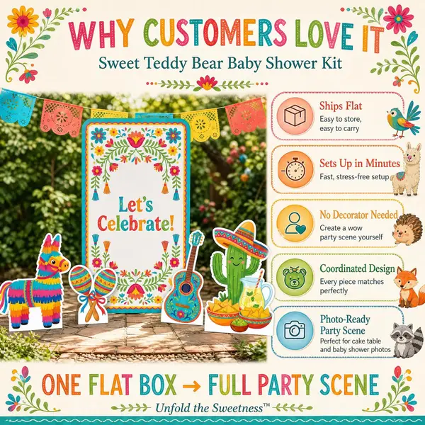 Fiesta Let's Celebrate Backdrop Set 9