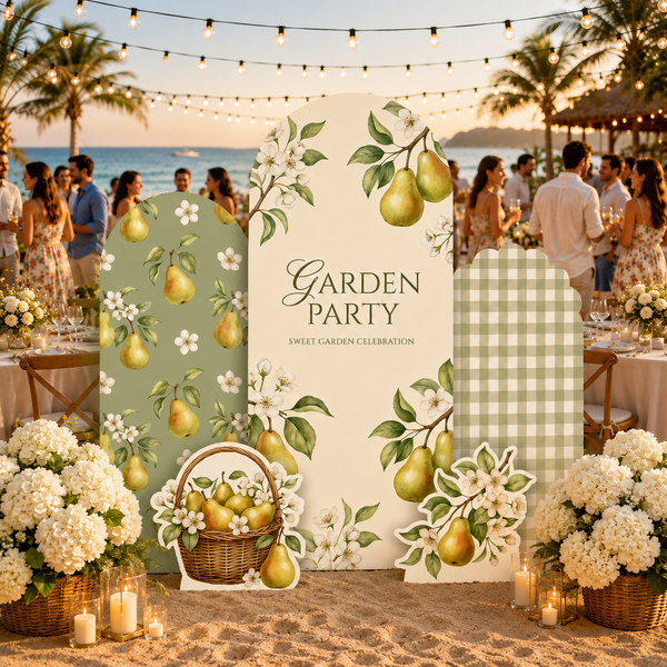 Garden Party Pear Backdrop Set