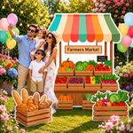 Farmers Market Backdrop Set 8